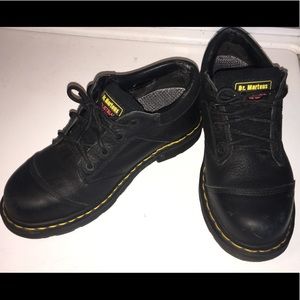 Dr. Martens women’s industrial steel toe shoes